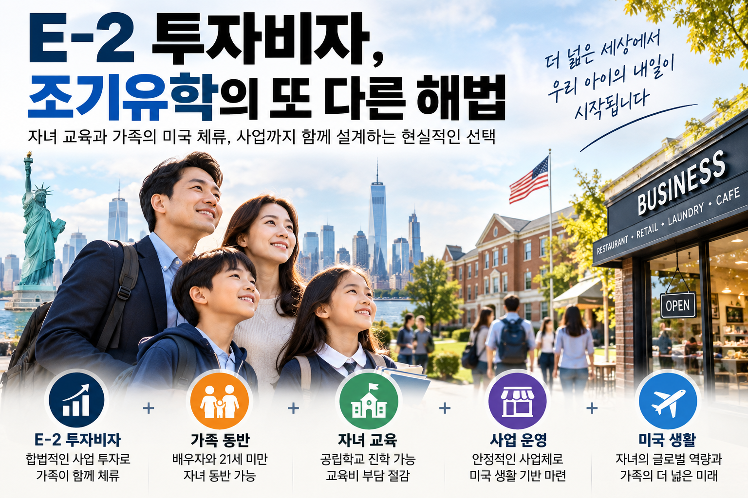 E-2 투자비자, 조기유학의 또 다른 해법
